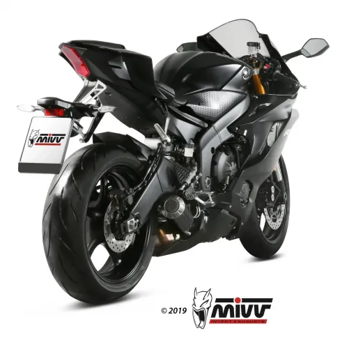 Mivv Yamaha Yzf 600 R6 Terminale Di Scarico Moto Marmitta Mk3 Carbonio Omologato