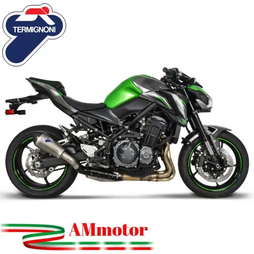 Termignoni Kawasaki Z 900 2017 - 2019 Terminale Di Scarico Moto Marmitta Relevance Conico Titanio