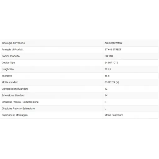 Ammortizzatore Ohlins Ducati Diavel Mono STX 46 Street Sospensione Regolabile Moto