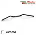 Manubrio Rizoma Moto 22 mm Alluminio Ergal Anodizzato Nero Sezione Variabile