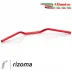 Manubrio Rizoma Moto 22 mm Alluminio Ergal Anodizzato Rosso Sezione Variabile