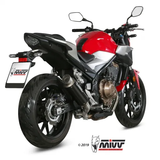 Mivv Honda Cb 500 F 19 - 2024 Terminale Di Scarico Moto Marmitta Gp Pro Carbonio Omologato