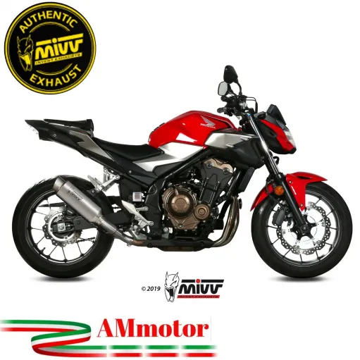 Mivv Honda Cb 500 F 19 - 2024 Terminale Di Scarico Moto Marmitta Gp Pro Titanio Omologato