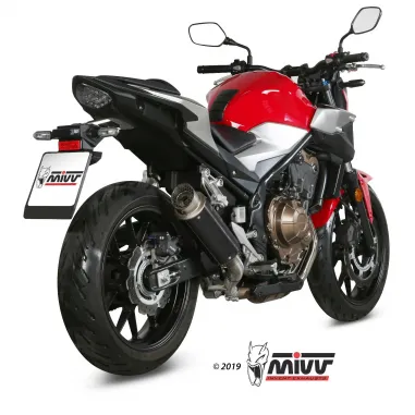 Mivv Honda Cb 500 F 19 - 2024 Terminale Di Scarico Moto Marmitta Gp Pro Black Omologato