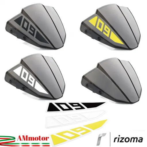 Cupolino Yamaha MT 09 17 2019 Rizoma Fumè Scuro Nero Moto