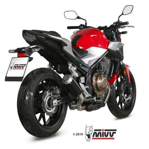 Mivv Honda Cb 500 F 19 - 2024 Terminale Di Scarico Moto Marmitta Mk3 Black