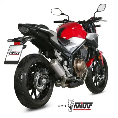 Mivv Honda Cb 500 F 19 - 2024 Terminale Di Scarico Moto Marmitta Mk3 Inox