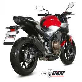 Mivv Honda Cb 500 F 19 - 2024 Terminale Di Scarico Moto Marmitta Suono Black Omologato 2