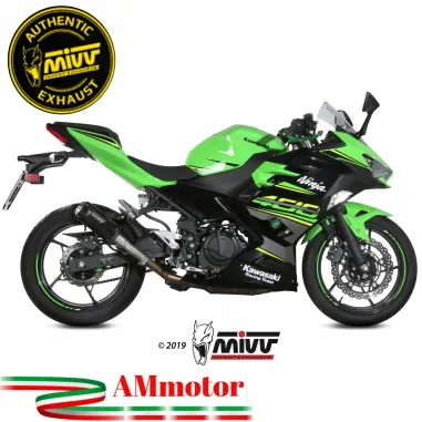 Mivv Kawasaki Ninja 400 Terminale Di Scarico Moto Marmitta Mk3 Black