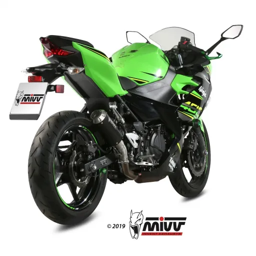 Mivv Kawasaki Ninja 400 Terminale Di Scarico Moto Marmitta Mk3 Black