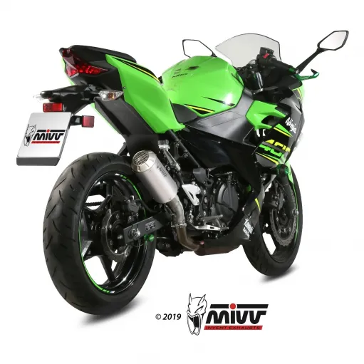 Mivv Kawasaki Ninja 400 Terminale Di Scarico Moto Marmitta Mk3 Inox