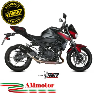 Mivv Kawasaki Z 400 Terminale Di Scarico Moto Marmitta Mk3 Black