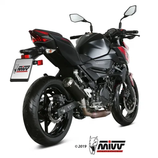 Mivv Kawasaki Z 400 Terminale Di Scarico Moto Marmitta Mk3 Black