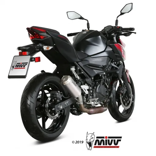Mivv Kawasaki Z 400 Terminale Di Scarico Moto Marmitta Mk3 Inox