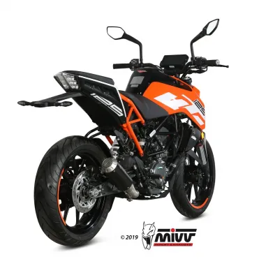 Mivv Ktm 125 Duke 17 - 2020 Terminale Di Scarico Moto Marmitta Mk3 Black
