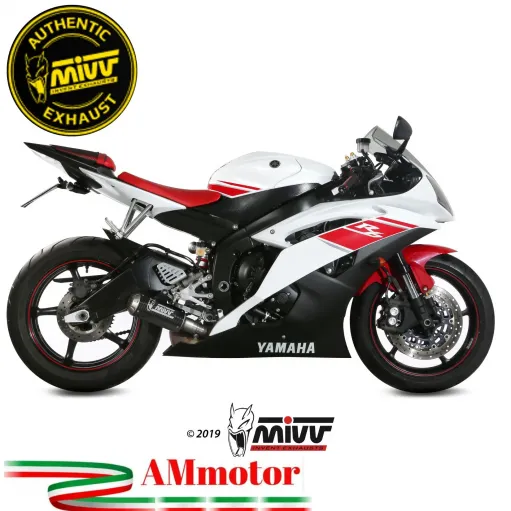 Mivv Yamaha Yzf 600 R6 06 - 2016 Terminale Di Scarico Moto Marmitta Mk3 Carbonio Omologato