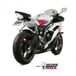 Mivv Yamaha Yzf 600 R6 06 - 2016 Terminale Di Scarico Moto Marmitta Mk3 Black Omologato 2