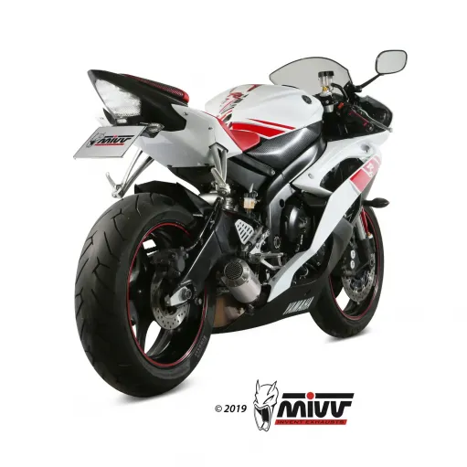 Mivv Yamaha Yzf 600 R6 06 - 2016 Terminale Di Scarico Moto Marmitta Mk3 Inox Omologato
