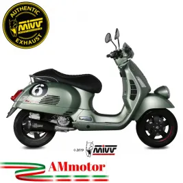 Scarico Completo Mivv Piaggio Vespa Gts 300 08 - 2020 Terminale Delta Race Black Moto Scooter