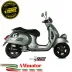 Scarico Completo Mivv Piaggio Vespa Gts 300 08 - 2020 Terminale Delta Race Black Moto Scooter