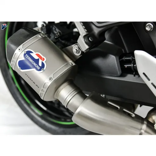 Termignoni Kawasaki Z 900 RS Terminale Di Scarico Moto Marmitta Relevance D70 Titanio