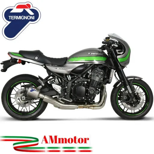 Termignoni Kawasaki Z 900 RS Terminale Di Scarico Moto Marmitta Relevance D70 Titanio