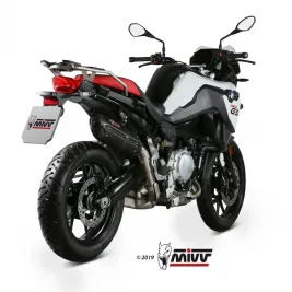 Mivv Bmw F 750 GS Terminale Di Scarico Moto Marmitta Suono Black Omologato 2
