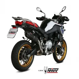 Mivv Bmw F 850 GS Terminale Di Scarico Moto Marmitta Suono Black Omologato 2