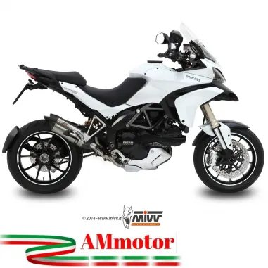 Mivv Ducati Multistrada 1200 10 - 2014 Terminale Di Scarico Moto No Kat Marmitta Suono Inox