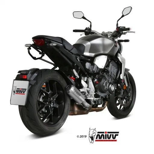 Mivv Honda Cb 1000 R 18 - 2024 Terminale Di Scarico Moto Marmitta Mk3 Inox Omologato