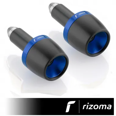 Terminali Manubrio Moto Rizoma Conico Contrappesi Bilancieri Nero Rosso