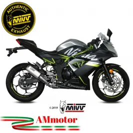 Mivv Kawasaki Ninja 125 Terminale Di Scarico Moto Marmitta Mk3 Inox