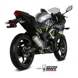 Mivv Kawasaki Ninja 125 Terminale Di Scarico Moto Marmitta Mk3 Inox 2