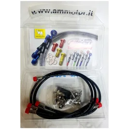 Z 750 Tubi Freno Treccia  Kawasaki Areonautici Diretti Nero Moto Allegri