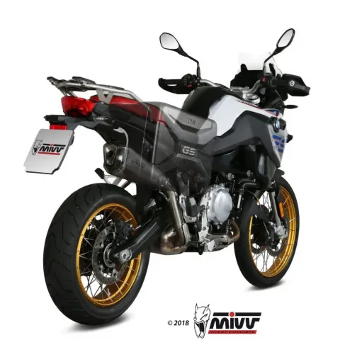 Mivv Bmw F 750 GS Terminale Di Scarico Moto Delta Race Inox Marmitta Omologato