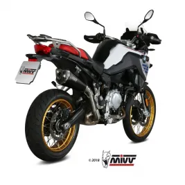 Mivv Bmw F 750 GS Terminale Di Scarico Moto Delta Race Black Marmitta Omologato 2