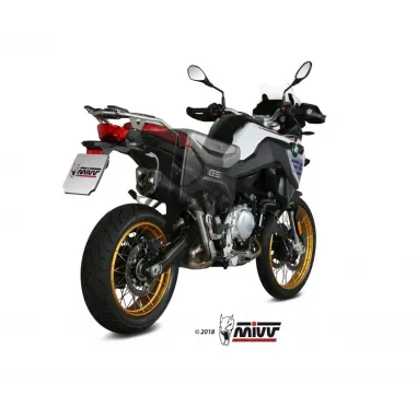 Mivv Bmw F 750 GS Terminale Di Scarico Moto Delta Race Black Marmitta Omologato