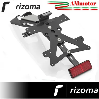 Portatarga Rizoma Kawasaki Z 650 Moto Supporto Completo Luce Led Catarifrangente