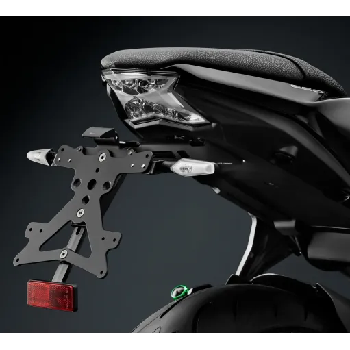 Portatarga Rizoma Kawasaki Z 650 Moto Supporto Completo Luce Led Catarifrangente