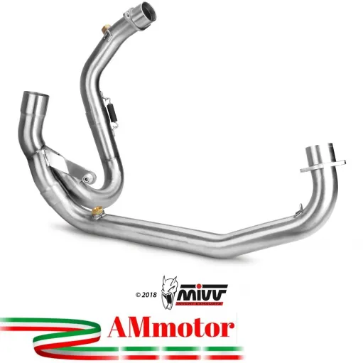 Ducati Hypermotard 1100 Evo Mivv Tubo Elimina Kat Catalizzatore Moto Collettore Di Scarico