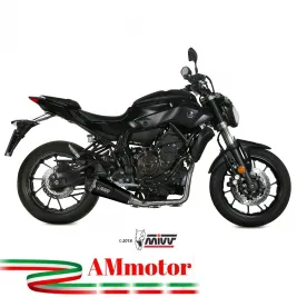 Scarico Completo Mivv Yamaha Mt-07 Terminale Delta Race Black Moto 2