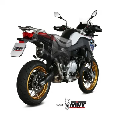 Mivv Bmw F 850 GS Terminale Di Scarico Moto Delta Race Inox Marmitta Omologato