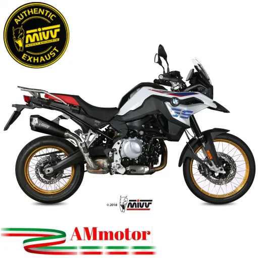 Mivv Bmw F 850 GS Terminale Di Scarico Moto Delta Race Black Marmitta Omologato