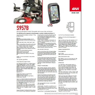 Porta Cellulalre Smartphone Moto Givi Sostegno Universale S957B