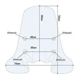 Parabrezza Honda Sh 150 12 2016 GIVI Trasparente Paravento Scooter 2