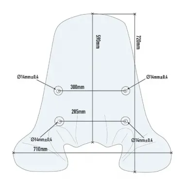 Parabrezza Honda Sh 150 12 2016 GIVI Trasparente Paravento Scooter