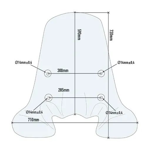 Parabrezza Honda Sh 150 12 2016 GIVI Trasparente Paravento Scooter
