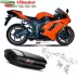 Mivv Kawasaki ZX-6 R 2008 08 Terminale Di Scarico Suono Black Nero Moto