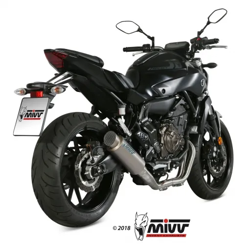 Scarico Completo Mivv Yamaha Mt-07 Terminale Gp Pro Titanio Moto Alto