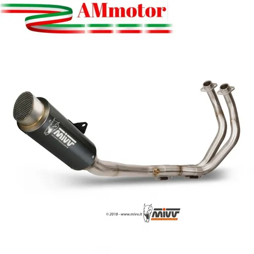 Scarico Completo Mivv Yamaha Mt-07 Terminale Gp Pro Black Inox Nero Moto Alto